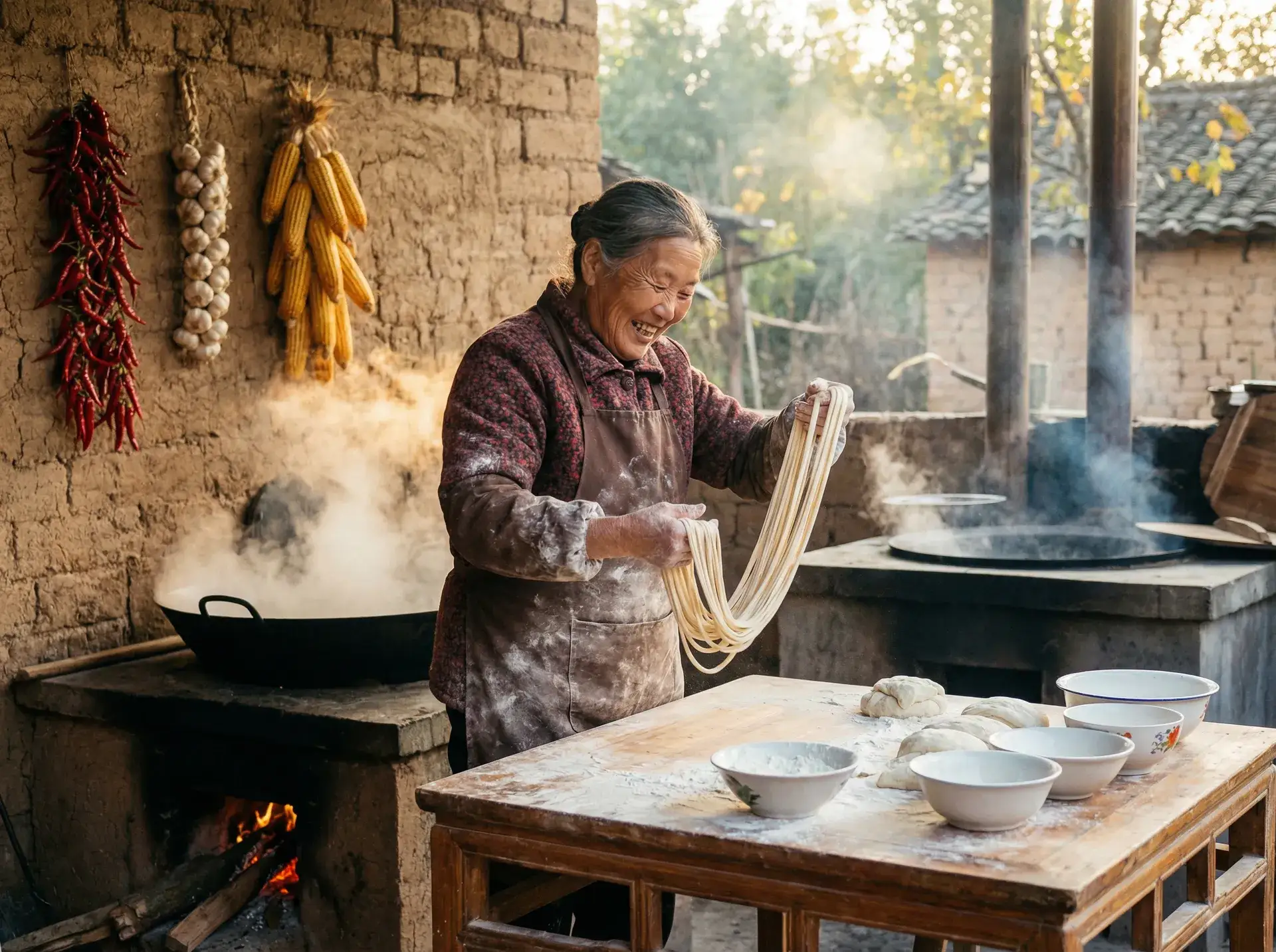 农家大嫂手擀面 - 穿越火线卡箱子教程 乡村美食